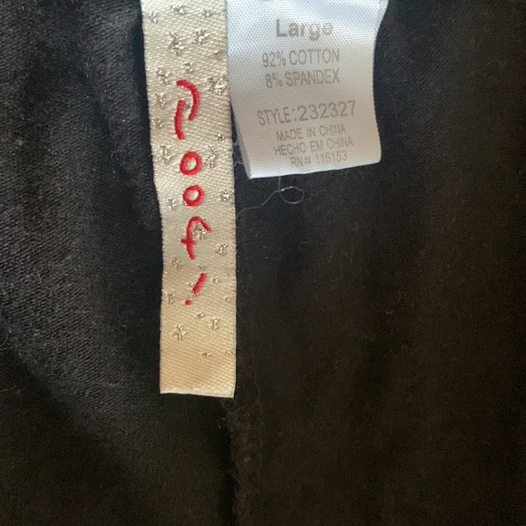 Poof! Black Pants With Cross Cutout Ankles - Picture 6 of 6